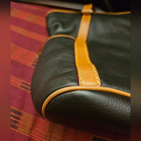 DOONEY BOURKE Florentine Kristen Black Leather Shoulder Tote Bag - Picture 11 of 16